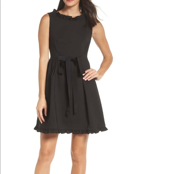 French Connection black ruffle dress - Picture 1 of 6